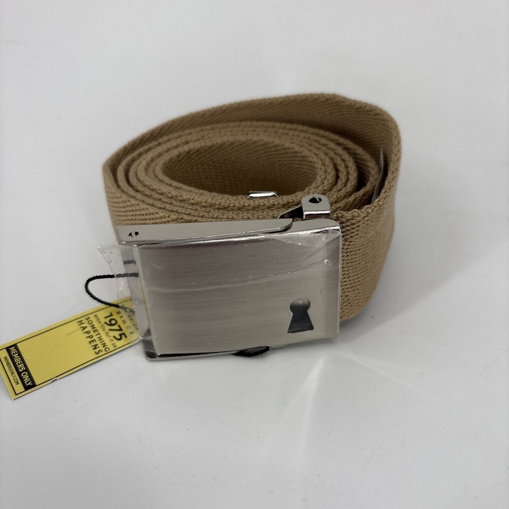Members Only Woven Belt Tan NWT